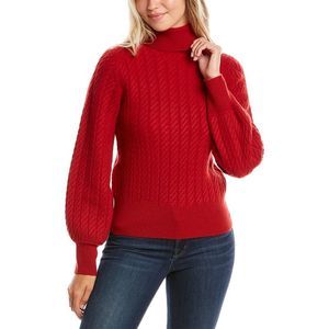 Elie Tahari | Sweaters | Elie Tahari Womens Cashmere Turtleneck Red |  Poshmark